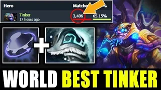 Wtf this guy is Crazy af | World Best Tinker spammer 3,406 matches Pro gameplay Dota 2