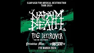 Napalm Death (ENG) - Live at QMU, Glasgow 7th March 2024 FULL SHOW HD