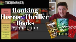 Ranking Horror + Thriller Books | Tier List 🎃🧛‍♂️