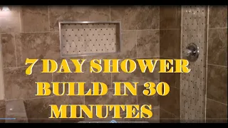 FULL SHOWER BUILD ..TIME LAPSE