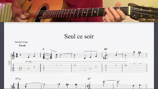 Seul ce soir (Solo Jazz Guitar) + Tab