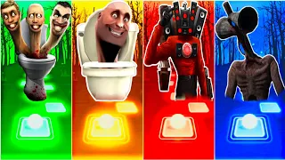 Tf2 Skibidi Toilet vs Siren Head vs Titan Speakerman vs Skibidi Toilet 61 - Tiles Hop EDM Rush