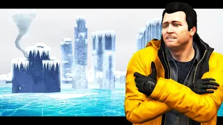 🔴 סופת שלג ענקית הגיעה ללוס סאנטוס ב GTA V?! (אפוקליפסת סוף העולם ב GTA V!)