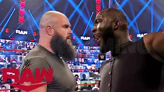 WWE - Braun Strowman Vs Omos Jordan Omogbehin - Wwe Monday Night Raw 2021