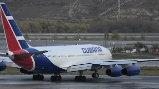 Plane Spotting Madrid Barajas 22-11-2019 | A400, IL-96 & Wet Runway