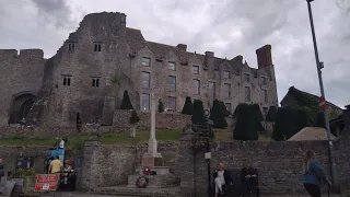 Inside Hay-on-Wye Castle. FREE entry and is open all year round.