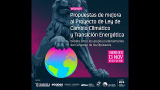 Debate climático: representantes parlamentarios y la Ley de Cambio Climático y Transición Energética