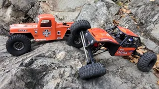 Axial Capra And Traxxas Trx4 On Hard Trail Battle