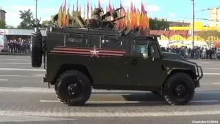 Военная техника едет на репетицию Парада Победы.Москва 05.05.2016