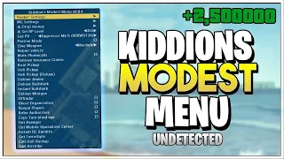 💥 UNDETECTED 💥MOD MENU GTA V ONLINE | FREE | KIDDIONS MOD MENU | FREE MONEY