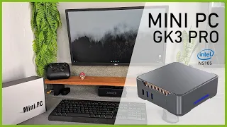 KAMRUI GK3 Plus Mini PC with 12th Intel Alder Lake N95, 16GB RAM, 512GB M2 SSD + Windows 11 Pro