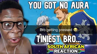 ANIME CHARACTERS WITH S TIER AURA | South African Reaction 🇿🇦