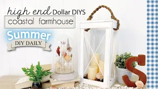 High End Dollar DIYs | COASTAL FARMHOUSE DIYs | Summer DIY Daily Ep 7