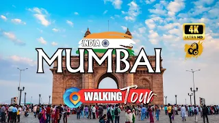 Exploring Mumbai [India 🇮🇳] 4K Walking Tour | CSM Terminus to Gateway Of India