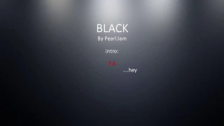 Black by Pearl Jam - Easy chords and lyrics