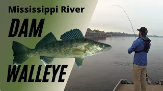 Locating and Catching Summer Walleyes at the Lock and Dam | Walleye Action on the Mississippi River