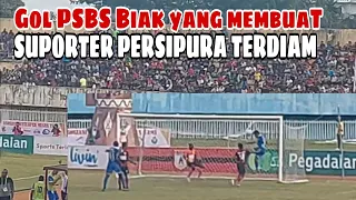 Gol Balasan PSBS Biak yang membungkam stadion Mandala Jayapura