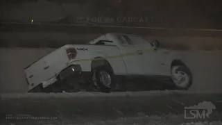 12-31-20, Heavy Snow Causes Accidents From Dangerous Road Conditions I20, Abilene TX