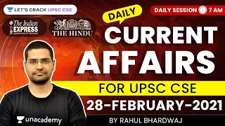 Daily Current Affairs/News Analysis | 28-February-2021 | Crack UPSC CSE 2021 | Rahul Bhardwaj