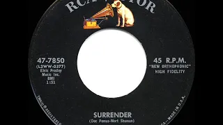 1961 HITS ARCHIVE: Surrender - Elvis Presley (a #1 record)