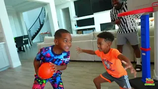 BOYS PLAY BASKETBALL | The Prince Family Clubhouse