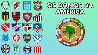 Lista atualizada! Confira os 20 maiores clubes da América do Sul!