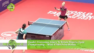 ARUNA QUADRI WINS ITTF NIGERIA OPEN CHALLENGE PLUS TITLE