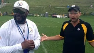 DAD AT STEELERS TRAINING CAMP 2013