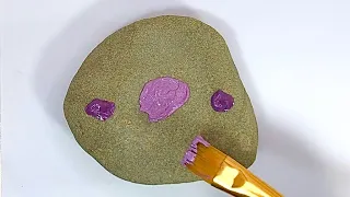 Painting on rocks[ #art #paintingstepbystep #paintingideas #painting