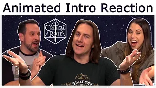 Critical Role Animated Intro Cast Reaction | C2E44