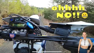 Learning to wheelie on my dual sport | Husqvarna fe501