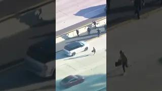 Suspect leads police on a chase through the city of San Diego