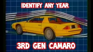 How To Tell The Difference Between All 3rd Gen Camaros