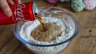 😱 only the coke and yeast.❗️  just mix it up.❗ crazy recipe.😍