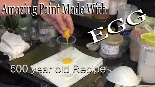 How to make Medieval Paint - Egg Tempera Paint Like DaVinci Made