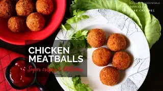 Crispy Chicken Meatballs | Homemade Chicken Meat Balls | Non-Veg Starter Recipe | Chicken Meatballs