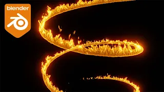 Blender Tutorial - Creating a Spiral of Fire