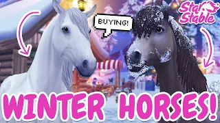 *NEW MAGICAL HORSES!* BUYING Kátur & Sylvan Unicorn IN STAR STABLE! ❄️