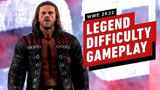 WWE 2K22: AJ Styles vs Edge Gameplay - Legend Difficulty