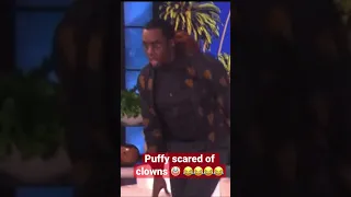 Puffy scared of clowns 🤡 #funny #funnyvideo #fun#fyp #fypシ #viral #shortsfeed #trending #top #meme