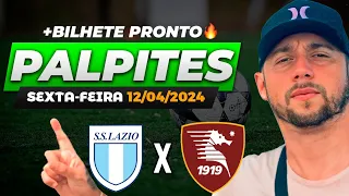 PALPITES DE FUTEBOL PARA HOJE 12 04 2024 (SEXTA-FEIRA) + BILHETE PRONTO | BET GREEN 🍀