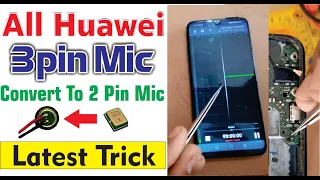 All Huawei Mic Problem Solution All Digital Mic to 2 Pin Universal Mic Convert  All Mic Problem Fix