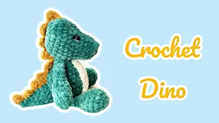 How to crochet a Dinosaur 🦖 / Amigurumi Dino 🦖❤️/ crochet dino toy/ Easy Amigurumi tutorial