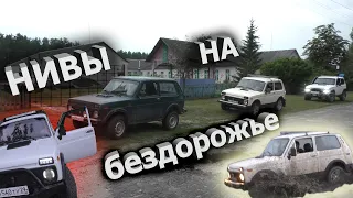 Нивы  на бездорожье offroad