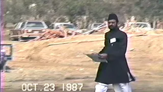 Arrival Hazrat Mirza Tahir Ahmad in Chino California October 23.1987