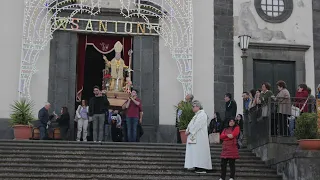 Pedara 25 Maggio 2024 Festosa Uscita Sant'Antonio Abate e Sparo di Fuochi Artificiali Ditta FA SI MA