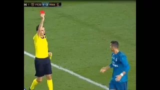 Cristiano Ronaldo red card(Barcelona vs Real madrid)