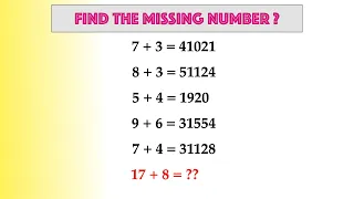 Reasoning Missing Number Puzzle || Can You Solve This in 30 seconds