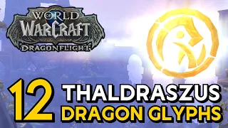 WoW Dragonflight - Thaldraszus Dragon Glyph Locations (Thaldraszus Glyph Hunter Achievement)