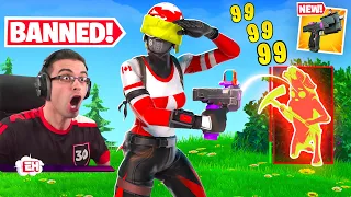 Nick Eh 30 reacts to Lock On Pistol in Fortnite!